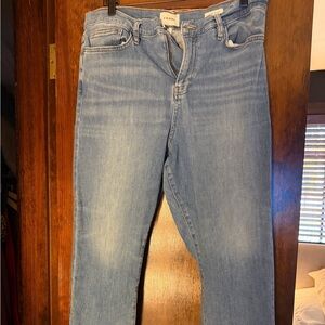 Frame Denim Light Blue Straight Leg Jeans